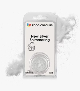 Barwnik metaliczny w proszku New Silver Shimmering WS-PJ-152, WS-P-152, sklep cukierniczy Kraków