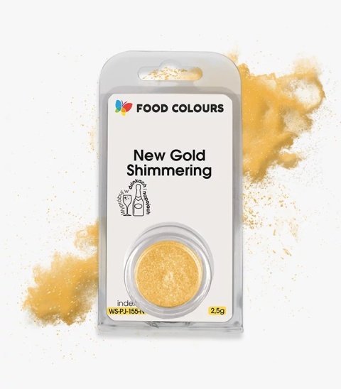 Barwnik metaliczny w proszku New Gold Shimmering WS-PJ-155-N , WS-P-155-N, sklep cukierniczy Kraków