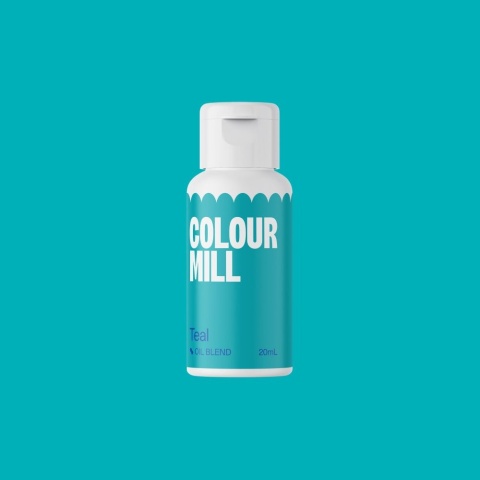 Barwnik olejowy do mas tłustych - Colour Mill - Teal, 20 ml, sklep cukierniczy Kraków