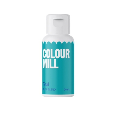 Barwnik olejowy do mas tłustych - Colour Mill - Teal, 20 ml, sklep cukierniczy Kraków