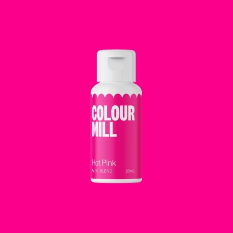 Barwnik olejowy do mas tłustych - Colour Mill - Hot Pink, 20 ml, sklep cukierniczy Kraków