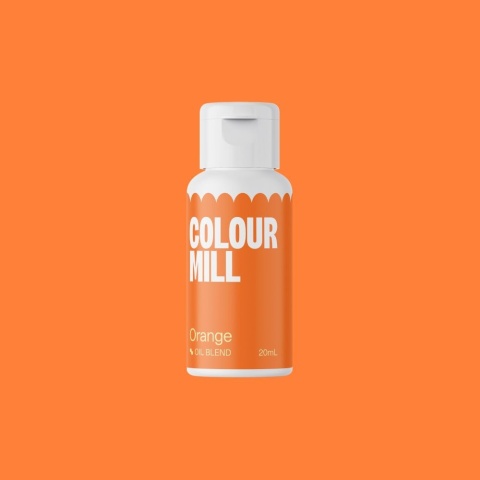 Barwnik olejowy do mas tłustych - Colour Mill - Orange, 20 ml, sklep cukierniczy Kraków