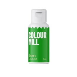 Barwnik olejowy do mas tłustych - Colour Mill - Green, 20 ml, sklep cukierniczy Kraków
