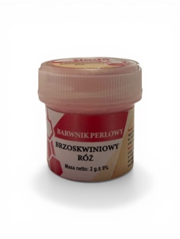 Barwnik spożywczy perłowy w proszku BRZOSKWINIOWY RÓŻ, sklep cukierniczy Kraków
