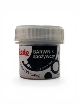 Barwnik spożywczy w proszku tłuszczo rozpuszczalny CZARNY, sklep cukierniczy Kraków