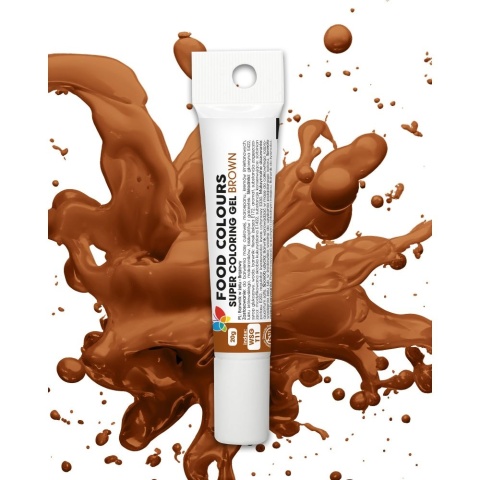 Barwnik spożywczy w żelu w tubce - Food Colours - brązowy, 20 g, sklep cukierniczy Kraków