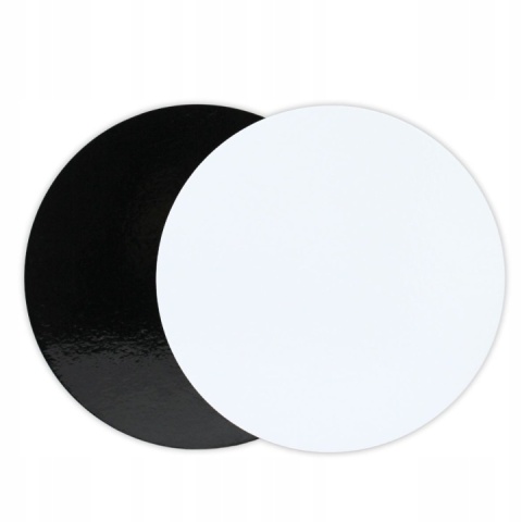 Dwustronny podkład pod ciasto czarno biały 12cm, sklep cukierniczy Kraków
