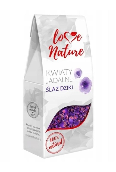 Jadalne kwiaty ŚLAZ DZIKI Love Nature Sklep cukierniczy Kraków