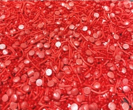 Posypka cukrowa CZERWONE KONFETTI, sklep cukierniczy Kraków