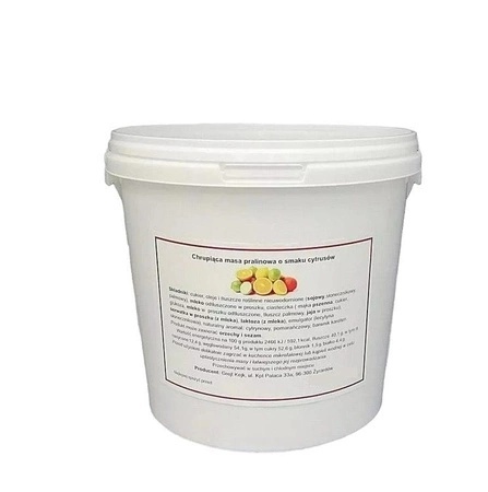 Pralina do tortu CYTRUSOWA z herbatnikami, croquant 0,5 kg Grejt Kejk Sklep cukierniczy Kraków