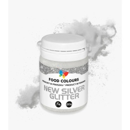 Barwnik metaliczny New Silver Glitter WS-PJ-168, WS-P-168, sklep cukierniczy Kraków