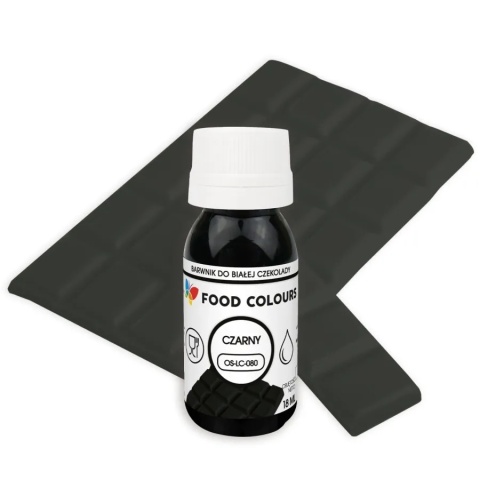 Barwnik do czekolady i mas tłustych  CZARNY 18 ml, sklep cukierniczy Kraków