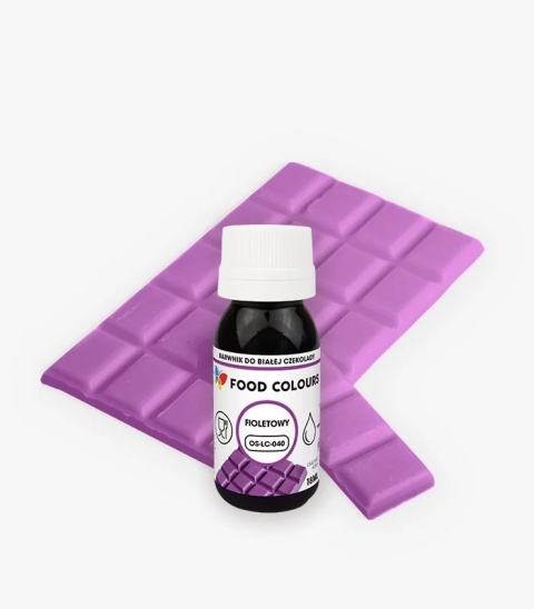 Barwnik do czekolady i mas tłustych FIOLETOWY 18 ml, sklep cukierniczy Kraków