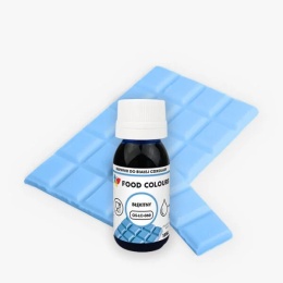 Barwnik do czekolady i mas tłustych BŁĘKITNY 18 ml, sklep cukierniczy Kraków