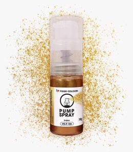 Barwnik metaliczny w sprayu z pompką Metallic Dust New Gold WS-P-186, WS-P-1865, sklep cukierniczy Kraków