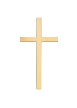 Decor topper na bok tortu Krzyż, złoty Sklep cukierniczy Kraków