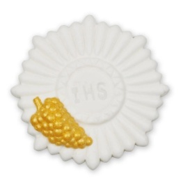 Dekoracja cukrowa Hostia Biała + winogrono 8cm  Sklep cukierniczy Kraków