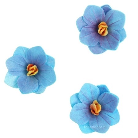 Dekoracja waflowa Hortensja JAGODOWA 6 szt. Rose Decor, Kolor, Jagodowy, sklep cukierniczy Kraków