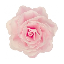 Dekoracja waflowa RÓŻA CIENIOWANA RÓŻOWA 7 cm , sklep