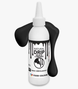 Drip do tortu, zastygająca polewa czekoladowa BLACKCURRANT kolor czarny