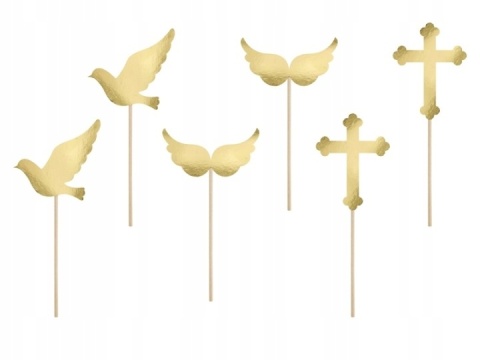 Toppery to muffinek I Komunia Święta, złoty 6szt.Sklep cukierniczy Kraków