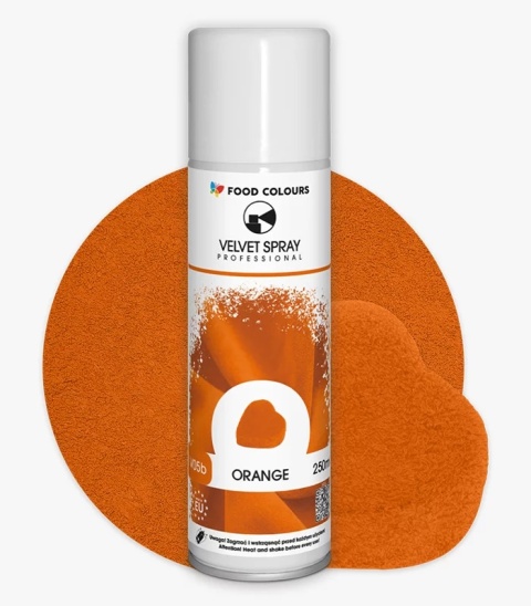 Zamsz w sprayu POMARAŃCZOWY 250 ml VELVET SPRAY, sklep cukierniczy Kraków