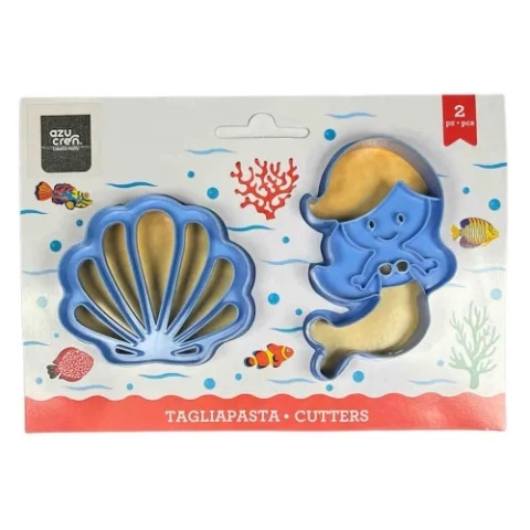 Foremki ze stemplem do ciastek masy SYRENKA i MUSZELKA 2szt, sklep cukieniczy Kraków