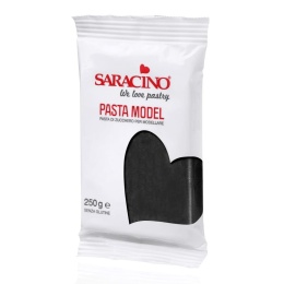 Masa cukrowa do modelowania CZARNA  250g Saracino, sklep cukierniczy Kraków