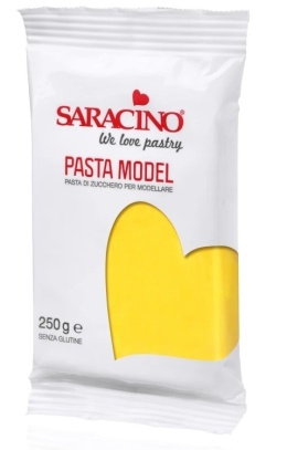 Masa cukrowa do modelowania ŻÓŁTA 250g Saracino, sklep cukierniczy Kraków