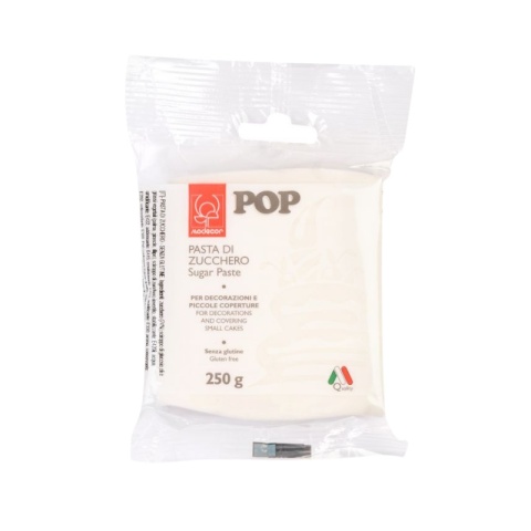 Masa cukrowa do obkładania tortu i prostych figurek 250g BIAŁA MODECOR, sklep cukierniczy Kraków