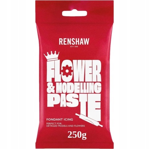 Masa cukrowa do tworzenia kwiatów BIAŁA 250g RENSHAW, sklep cukierniczy Kraków