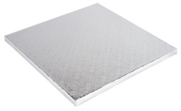 Podkład kwadratowy pod tort SREBRNY 34x34, sklep cukierniczy Kraków