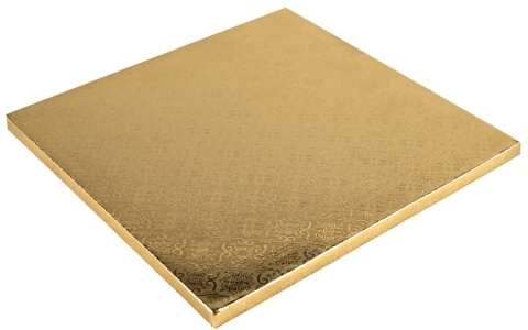 Podkład kwadratowy pod tort ZŁOTY 30x30, sklep cukierniczy Kraków