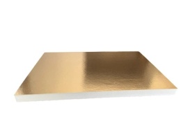 Podkład styrodurowy pod tort kwadratowy 30x40cm ZŁOTY, sklep cukierniczy Kraków