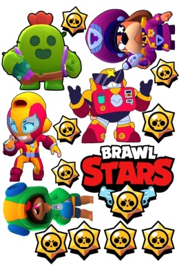 Wydruk jadalny na tort BRAWL STARS wz.VI, sklep cukierniczy Kraków