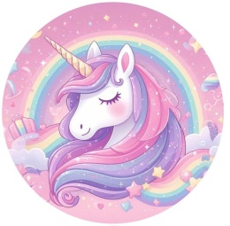 Wydruk jadalny na tort JEDNOROŻEC, sklep cukierniczy Kraków