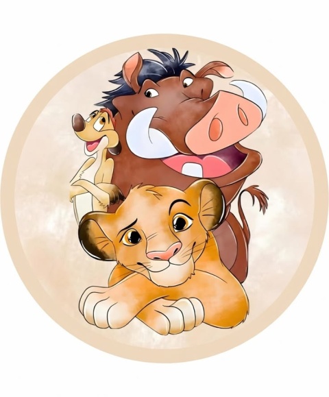 Wydruk jadalny na tort KRÓL LEW wz.II, sklep cukierniczy Kraków