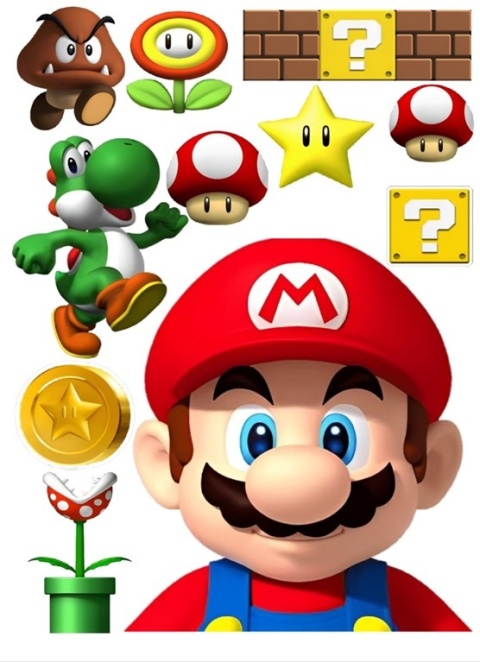 Wydruk jadalny na tort SUPER MARIO wz.III, sklep cukierniczy Kraków