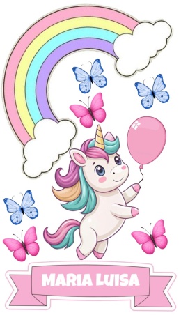 Wydruk jadalny na tort JEDNOROŻEC wz.II, sklep cukierniczy Kraków