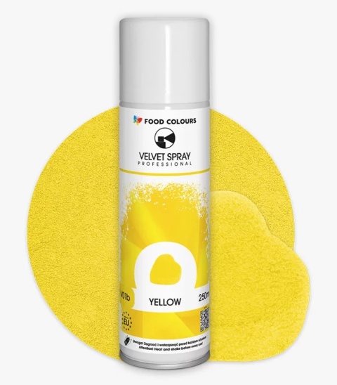 Zamsz w sprayu ŻÓŁTY  250 ml VELVET SPRAY, sklep cukierniczy Kraków