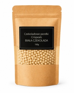 Czekoladowe prełki crispeals BIAŁA CZEKOLADA 100g,sklep cukierniczy Kraków