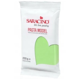 Masa cukrowa do modelowania ZIELONA  JASNA 250g Saracino,sklep cukierniczy Kraków