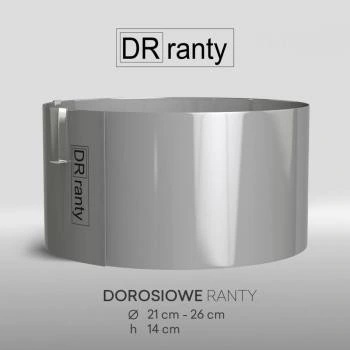 Rant regulowany bez podziałki 26-31 cm h14,sklep cukierniczy Kraków