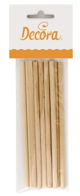 Wsporniki bambusowe do tortów piętrowych 12szt 6x160mm,sklep cukierniczy Kraków