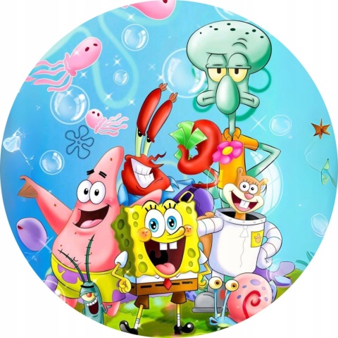 Wydruk jadalny na tort SPONGEBOB  wz.II,sklep cukierniczy Kraków