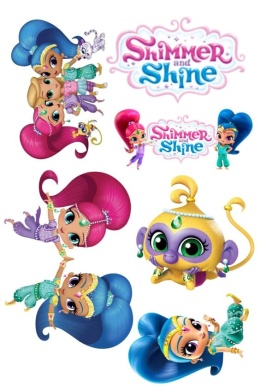 Wydruk jadalny na tort SHIMMER I SHINE  wz.I,sklep cukierniczy Kraków